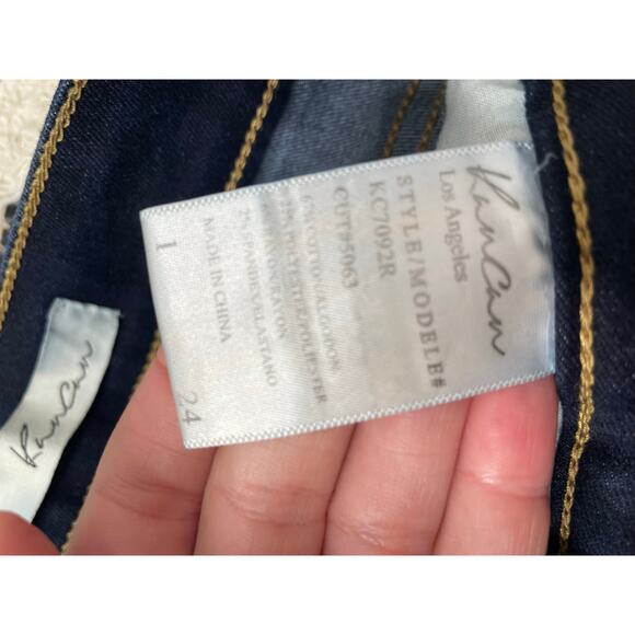 KanCan Style KC7092 Mid Rise Skinny Jeans Size 1/24 Dark Denim Casual - Picture 4 of 6